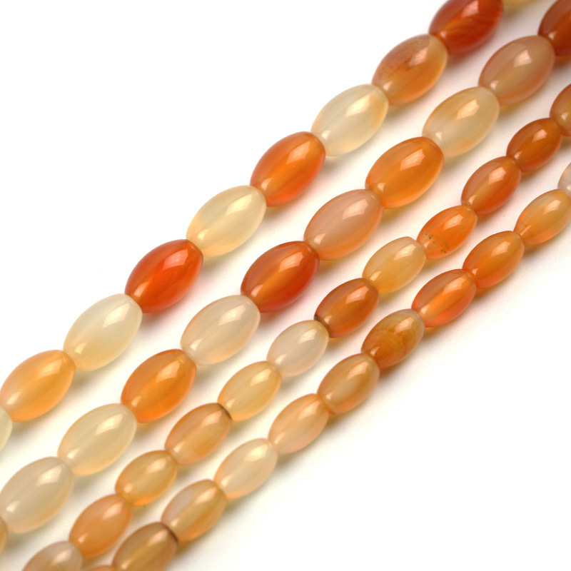 reddish orange agate,10x14mm