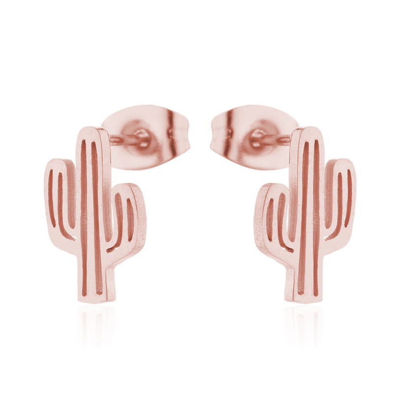 Stud Earrings Rose Gold