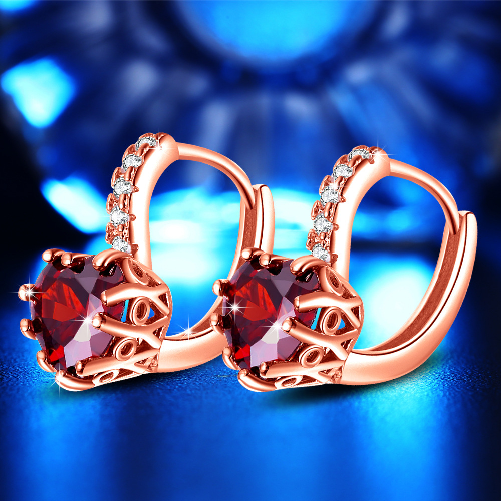 Rose gold and red diamonds