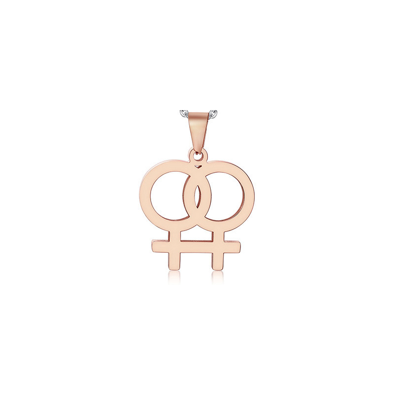 Rose gold pendant without chain