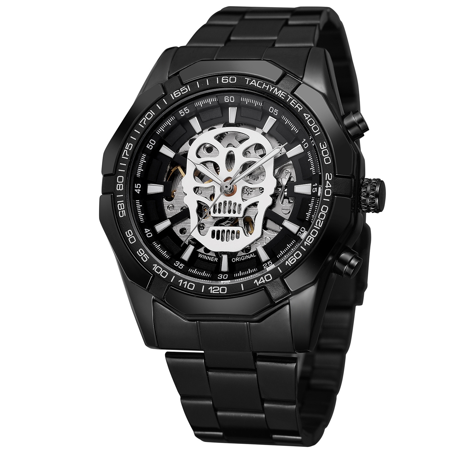 7:Black shell silver skull