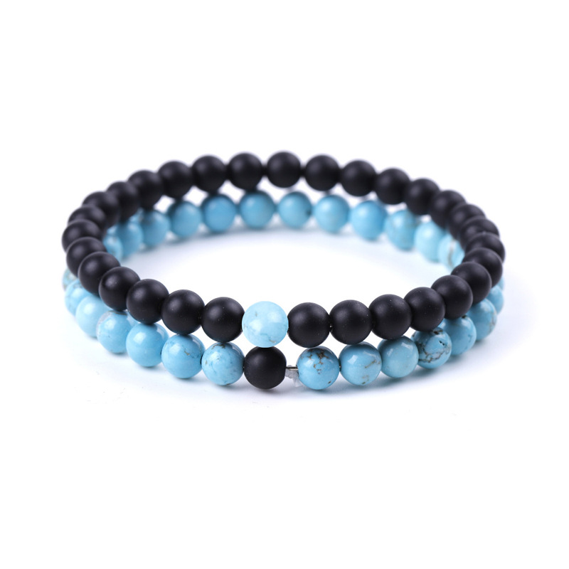 Turquoise + Matte Black Stone Set