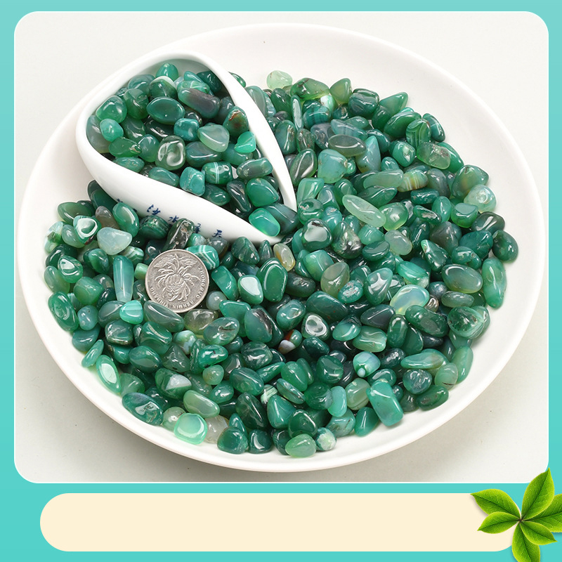 Green small agate 0.8-1.5cm