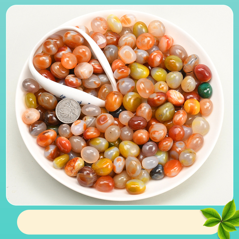 Color round agate 0.8-1.2cm