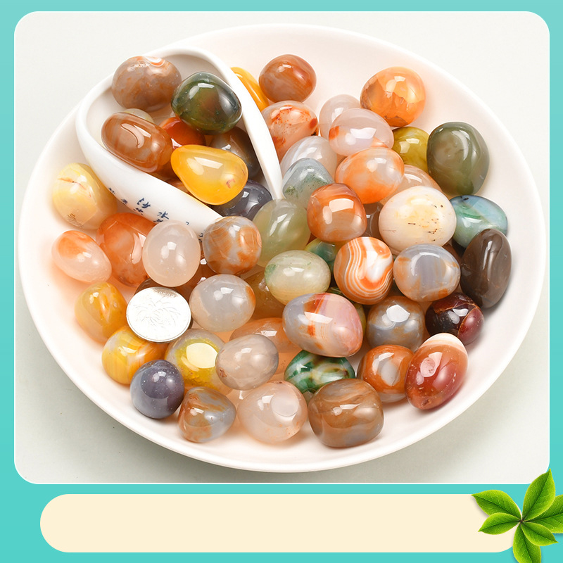 Color round agate 1-2cm