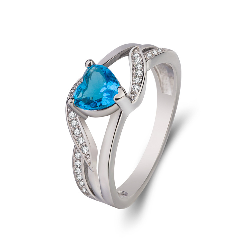 Aquamarine Zircon [White Gold] US Code No. 9