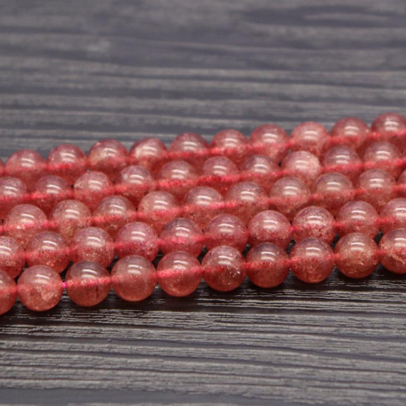 Pigeon blood red strawberry crystals 8mm (about 48