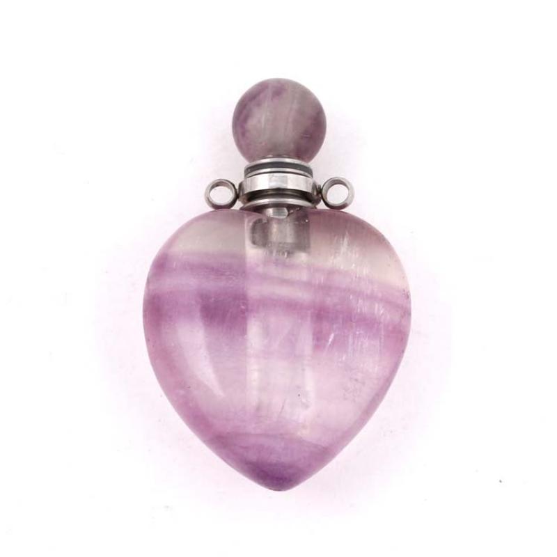 Silver-plated purple fluorite