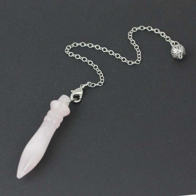 Pink Crystal + Spirit Pendulum Chain