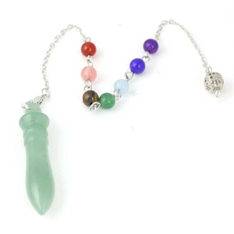 Green Aventurine + Chakra Chain