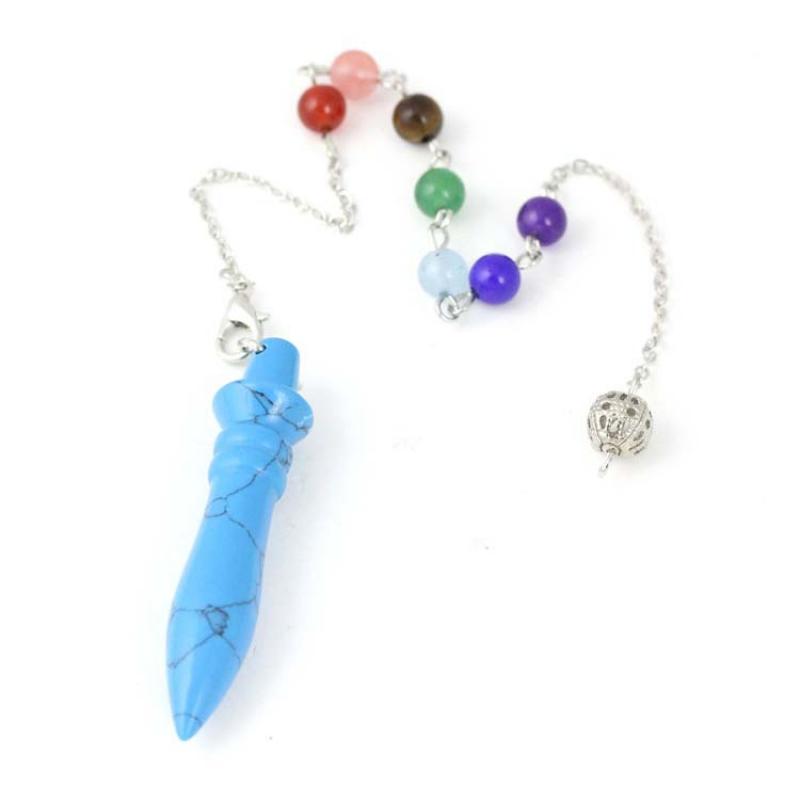 Blue Turquoise + Chakra Chain