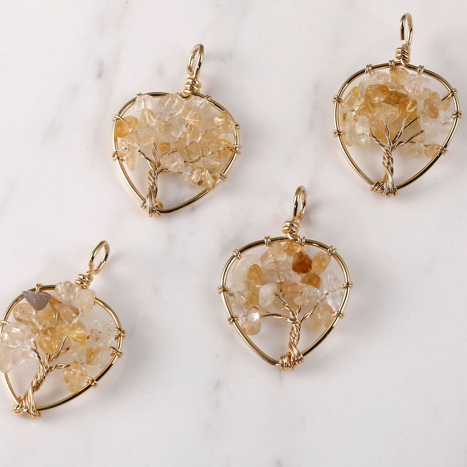 1:Peach Heart Citrine