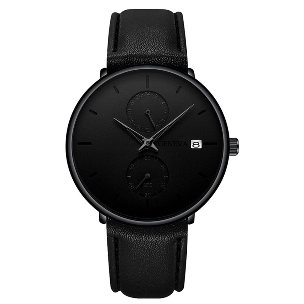 Black plate black needle black shell black leather