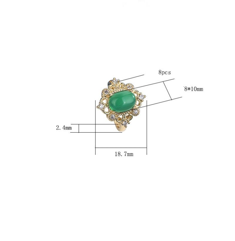 Main stone 8x10mm empty support (stone not include