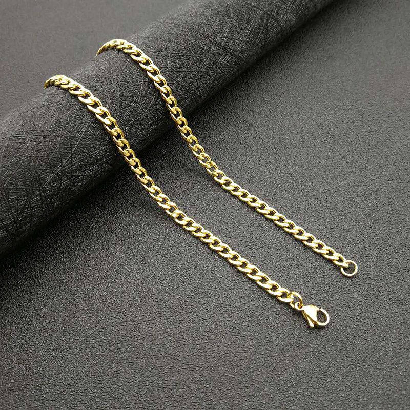 2:Gold 4.4 mm * 61 CM NK chain