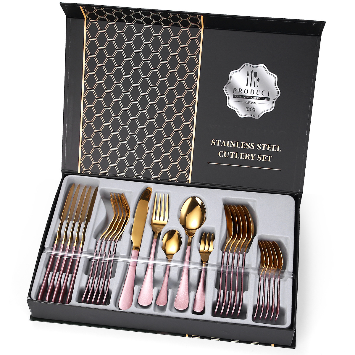 Pink gold-30 piece set