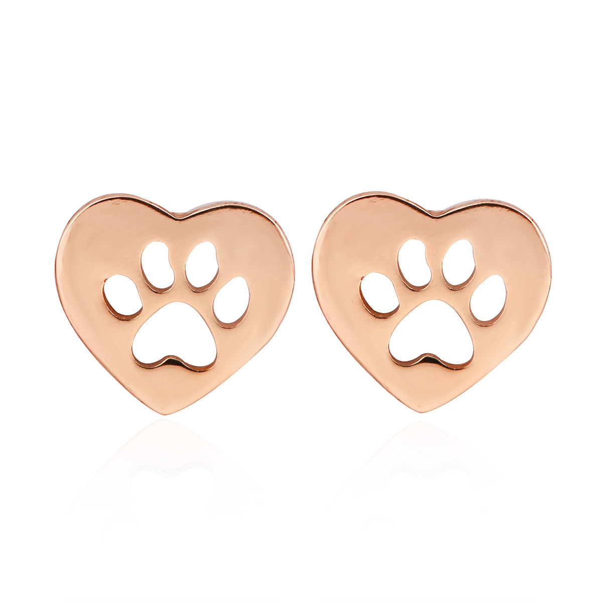 5:Stud Earrings Rose Gold