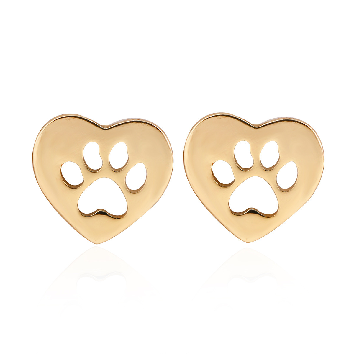 Stud Earrings Gold