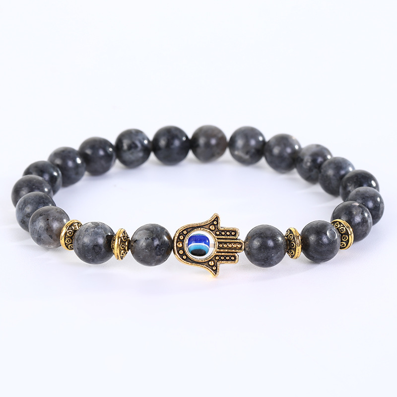 1:Black glitter stone gold bergamot bracelet