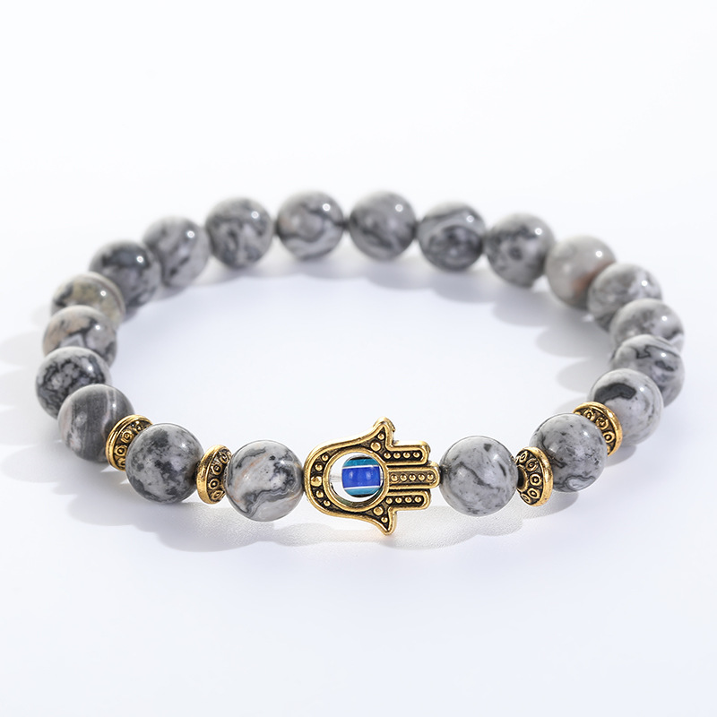 7:Map stone golden bergamot bracelet