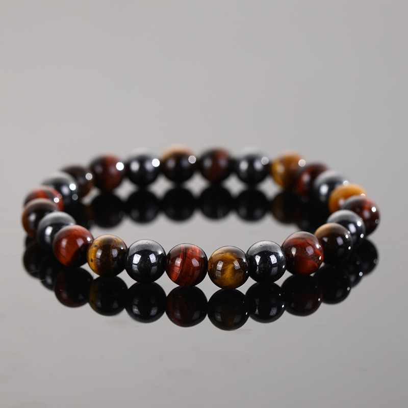 8mm Magnet Tiger Eye Red Tiger Bracelet