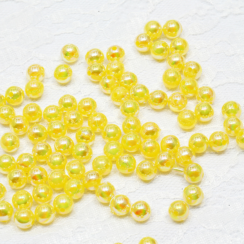 lemon yellow, 8mm( about 2000pcs）