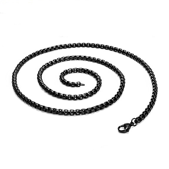 3.0 black 60cm electroplating chain