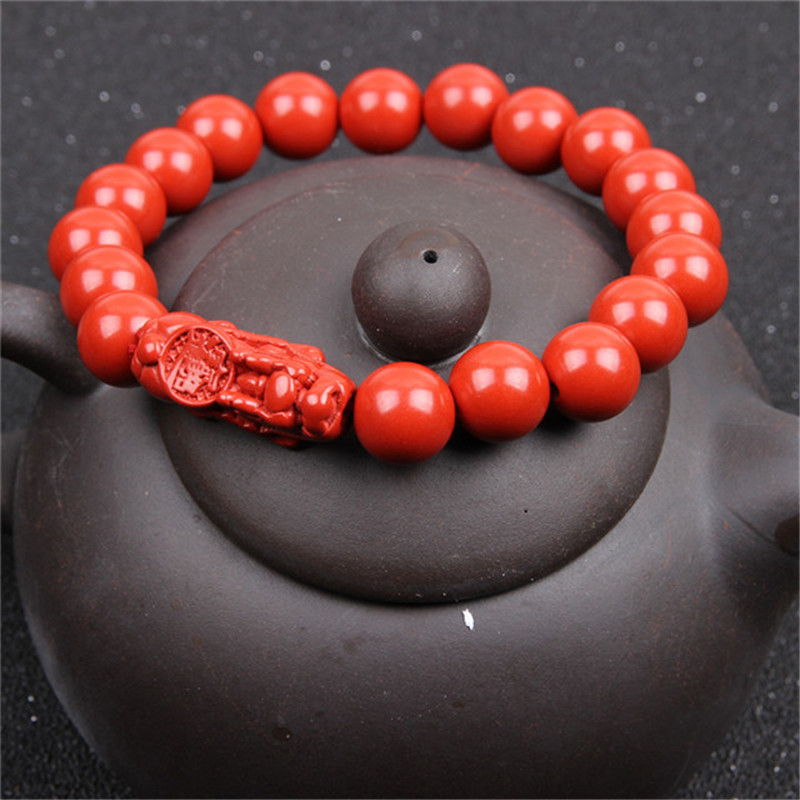 Cinnabar PI xiu bracelet 10mm/18 pieces