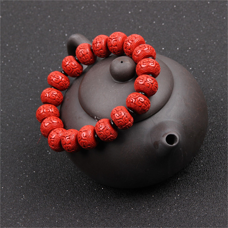 Cinnabar wheel bracelet