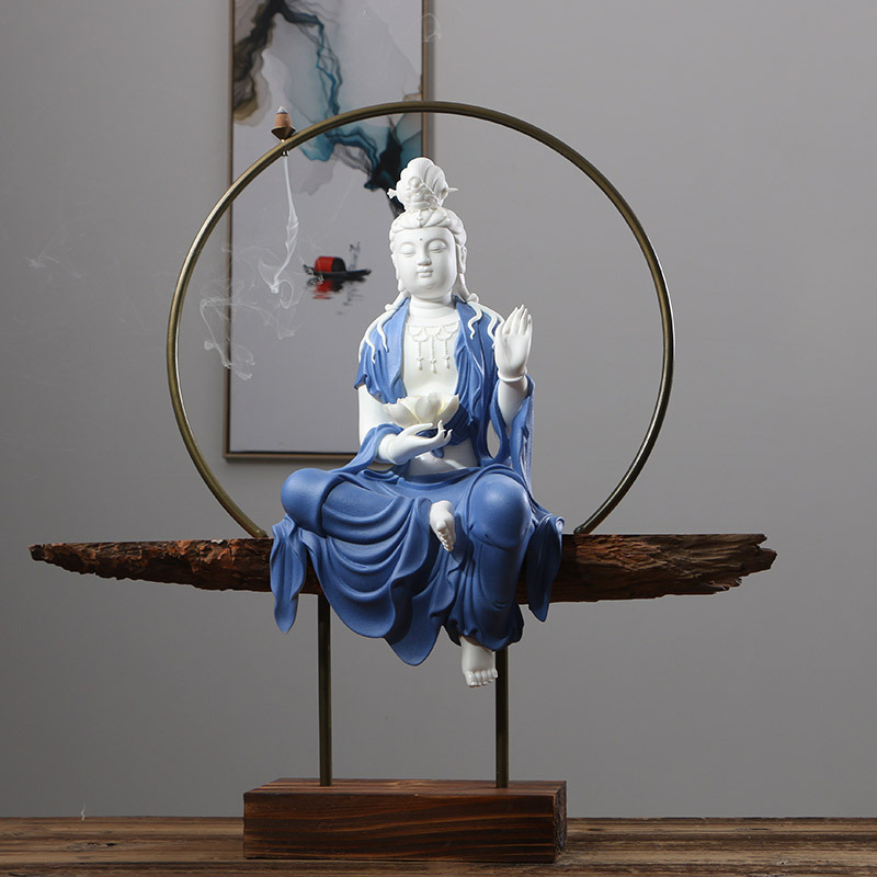 3:Blue Guanyin (without base)