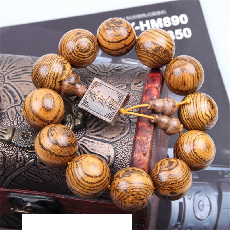 Tiger skin red sandalwood bracelet 20mm/12 pieces