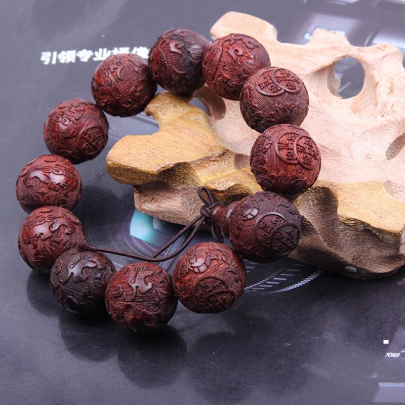 Zambian red sandalwood holes 20mm/12