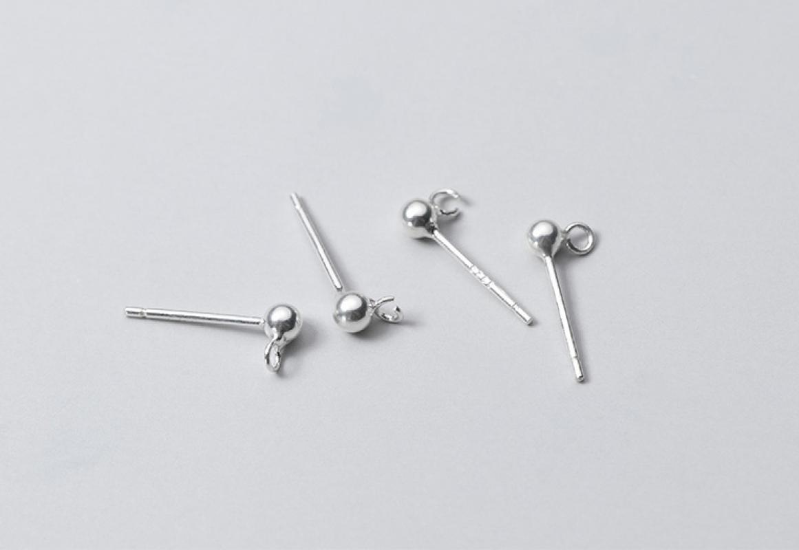 silver 3mm（Horizontal circle open ring）