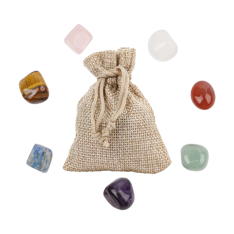 Powder crystal style seven chakra set