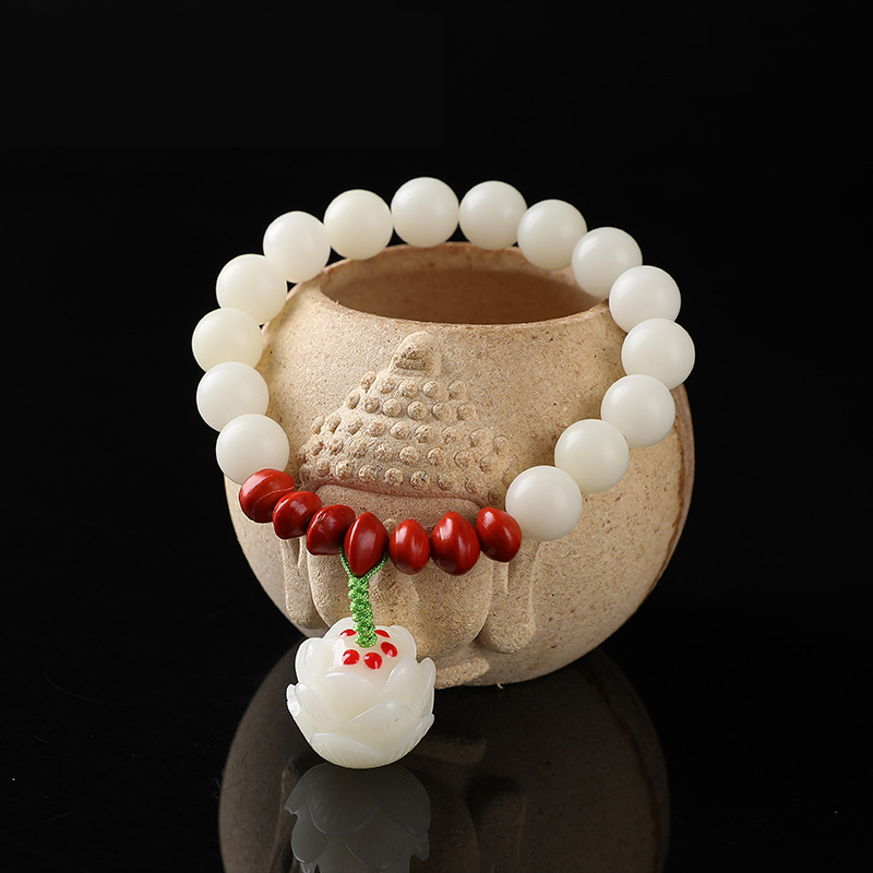 1:10mm white root with blood bodhi hanging lotus (blood bodhi style)