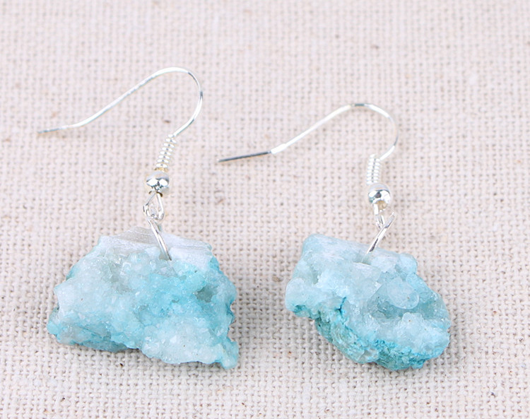 2:Sky blue - silver ear hook