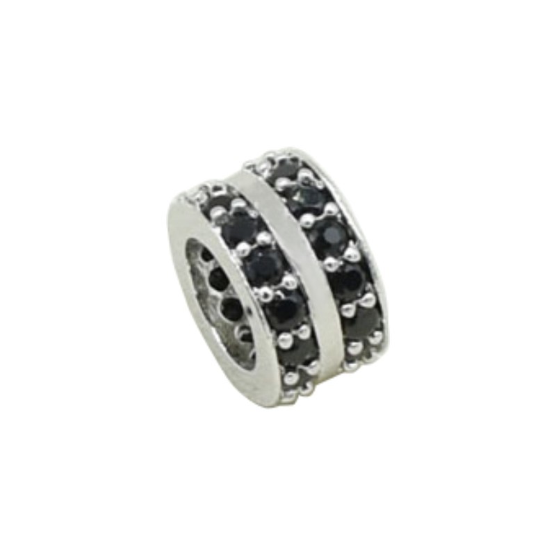 1:Black zirconium white gold