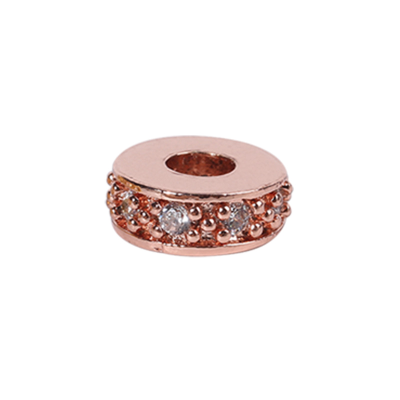 White zirconium rose gold