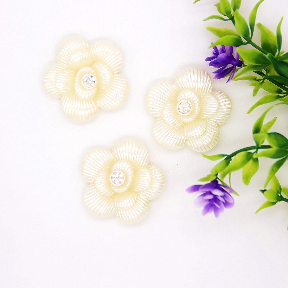 5:Beige striped flower /40MM