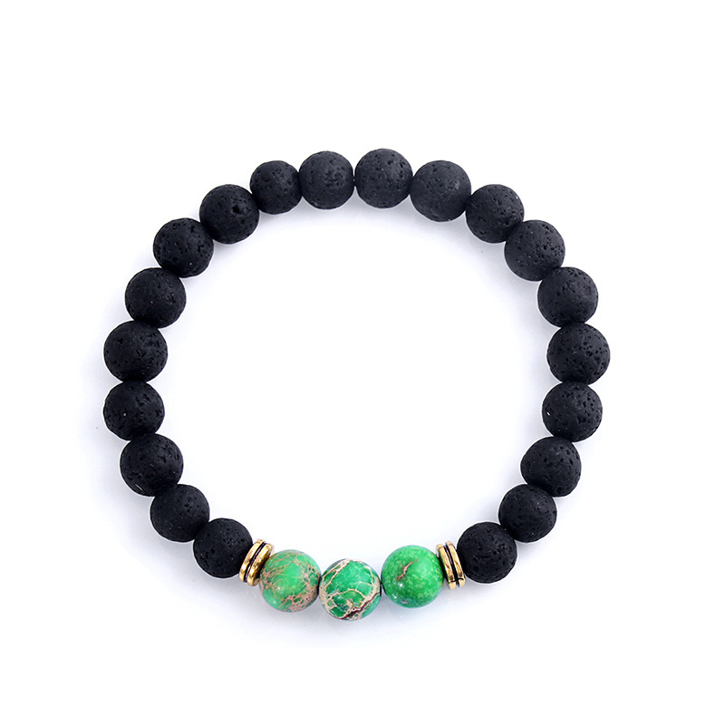 2:Green Crater Stone Bracelet 9121-BA0104