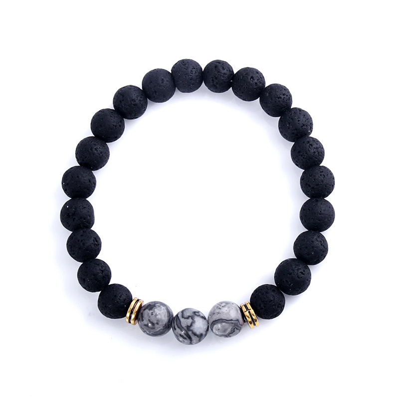 Gray Crater Stone Bracelet 9121-BA0204