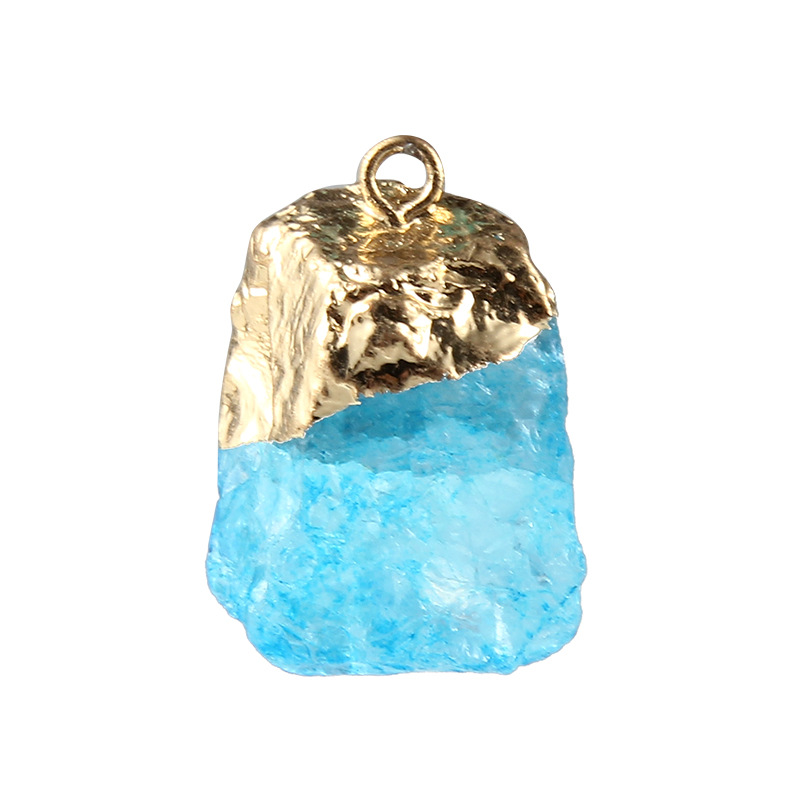 2:Light Blue Natural Stone Pendant 43769-BC2402