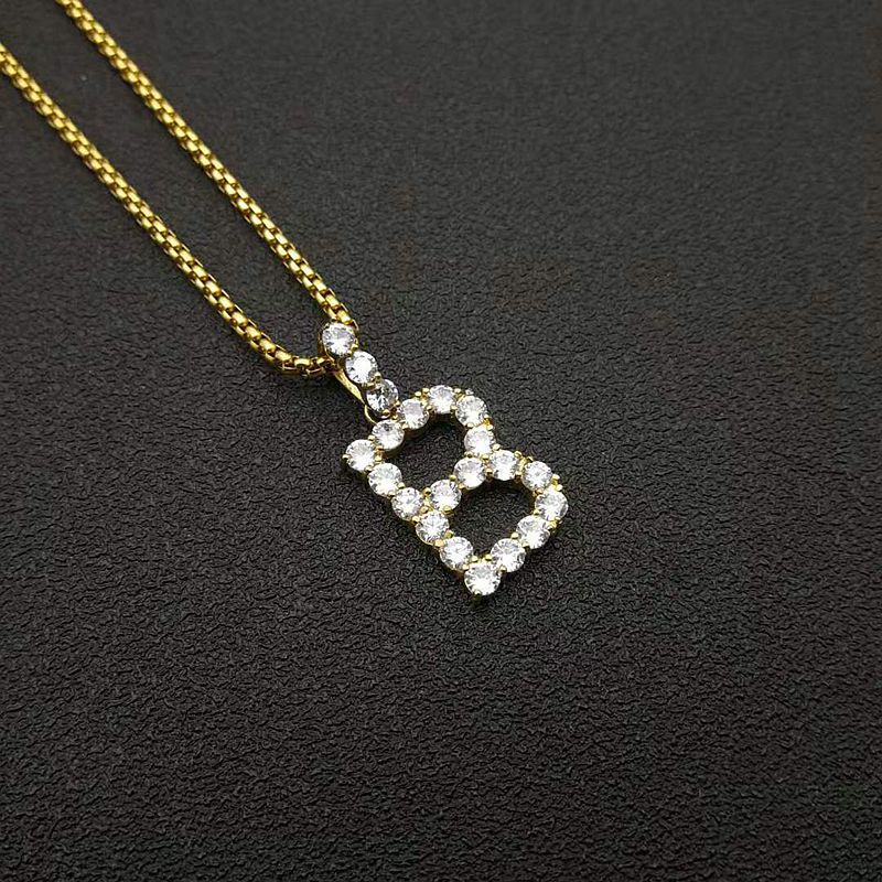 2:Gold B-single pendant