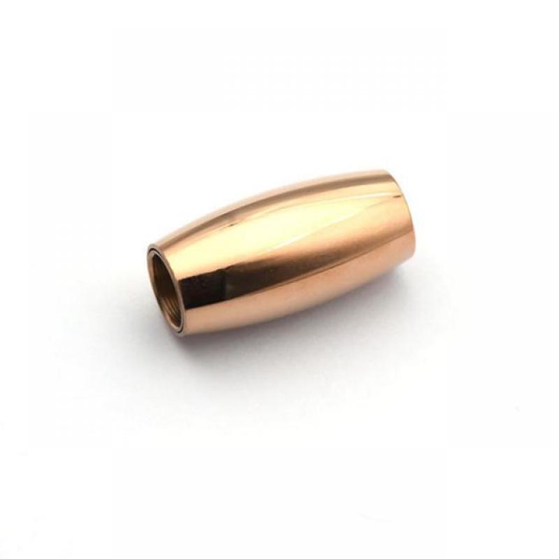 Bright rose gold 4mm inner diameter