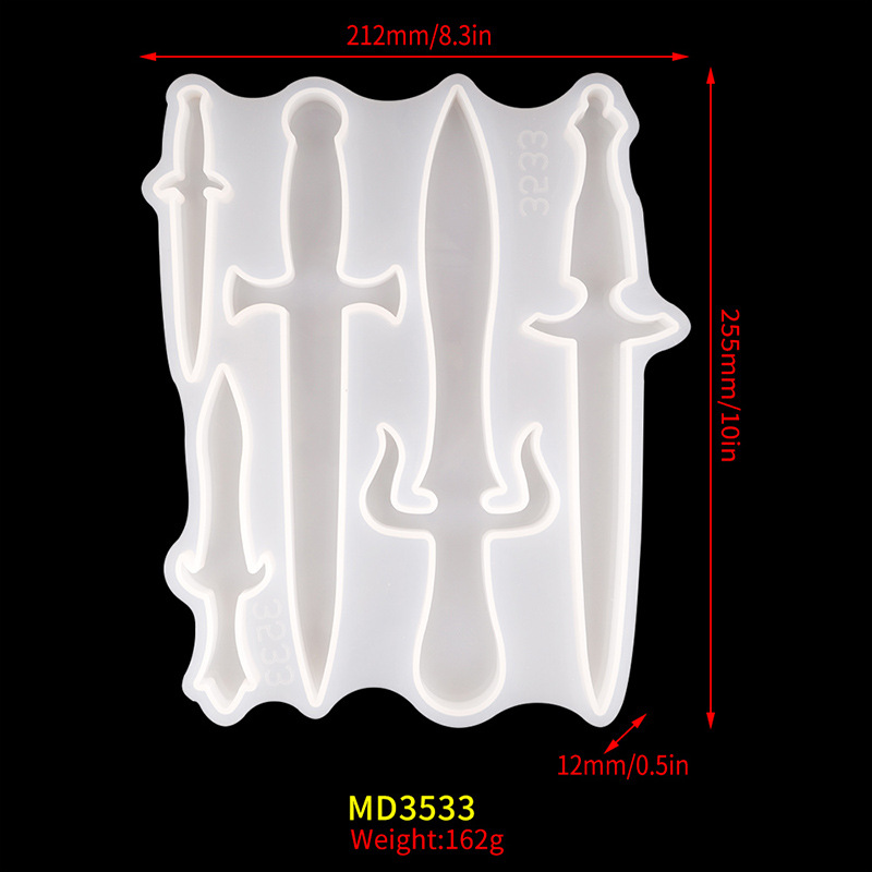 MD3533 dagger mold 5 small swords