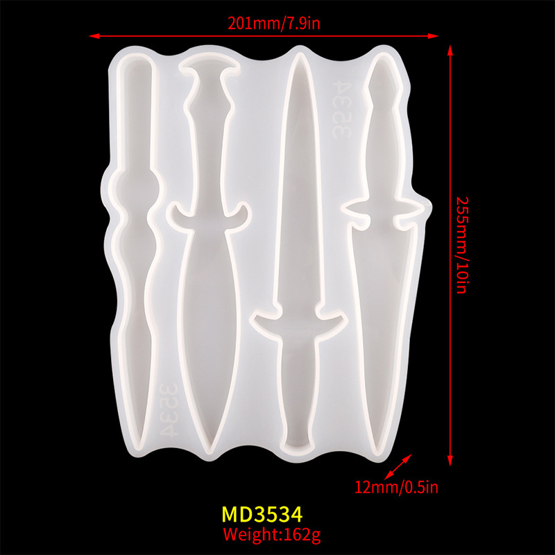 MD3534 dagger mold 4 small swords