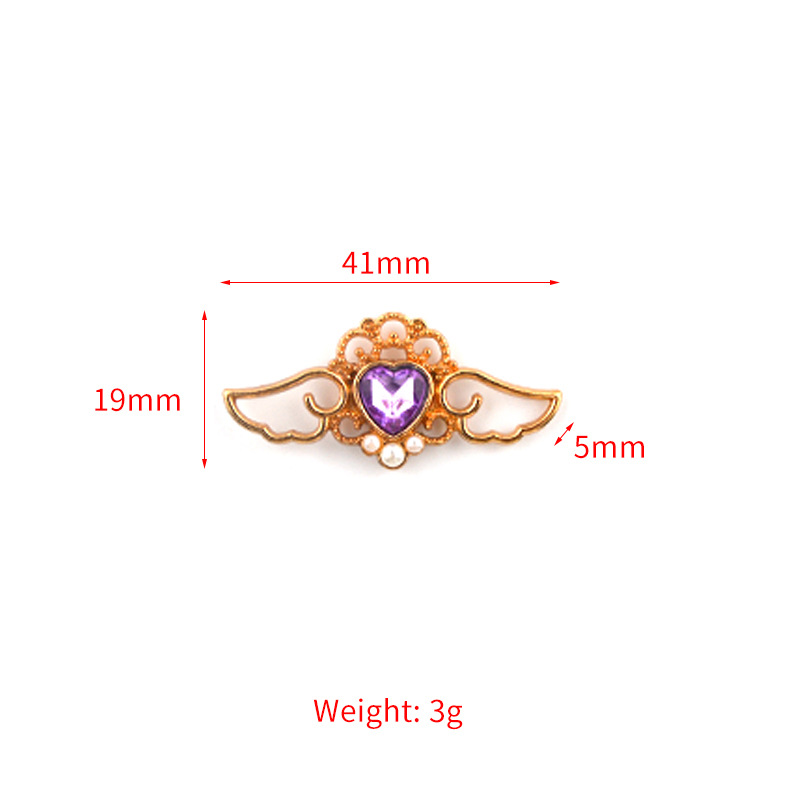 Short sword accessories_with diamond wings, purple