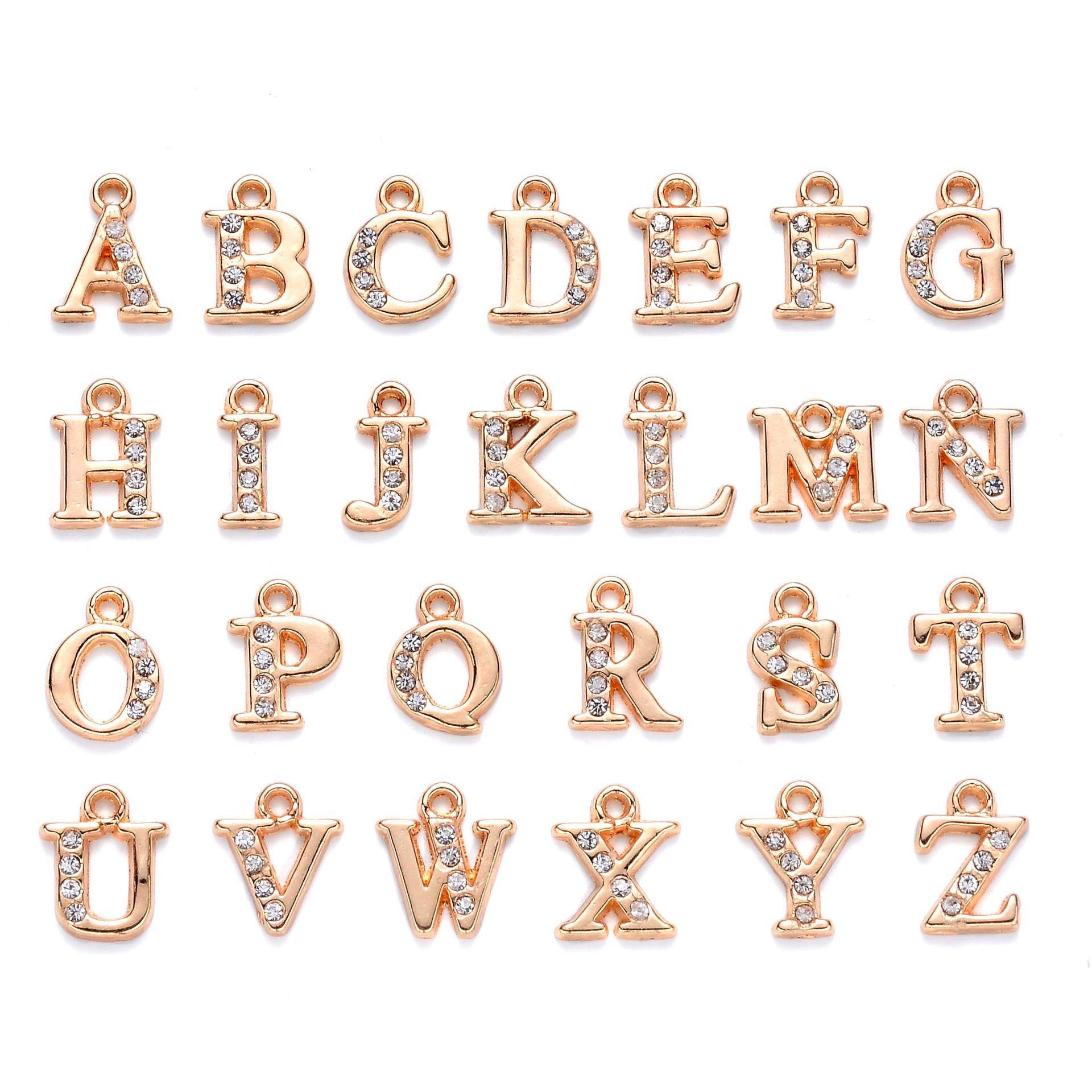 KC gold 26 letters/set