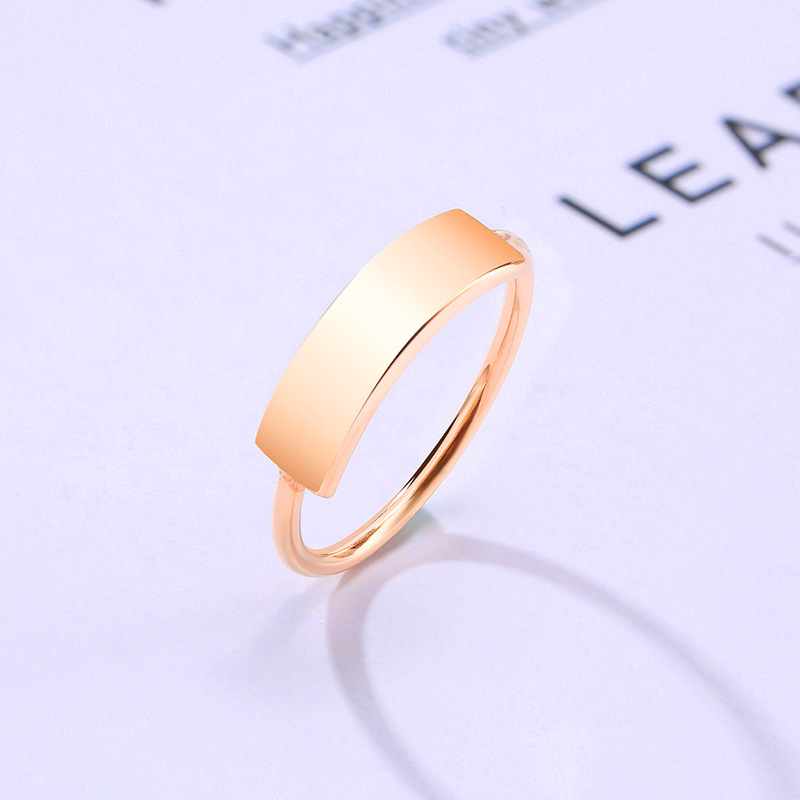 Rose gold ring ring number 5