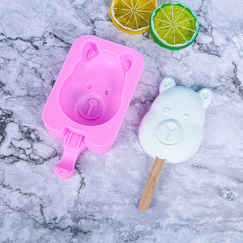 Bear popsicle mold